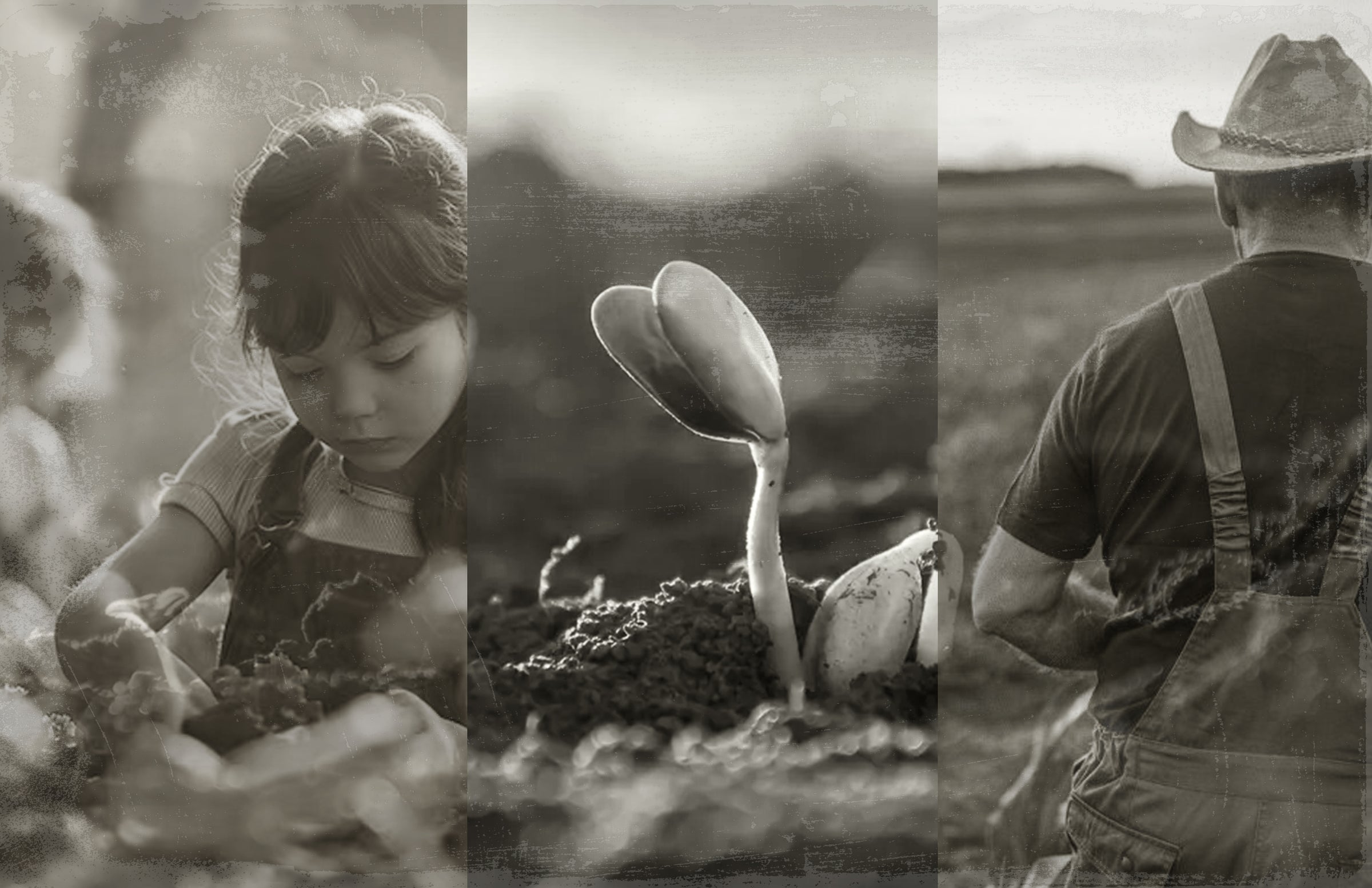 Lifestyle image of soil, plants, or hands working in nature